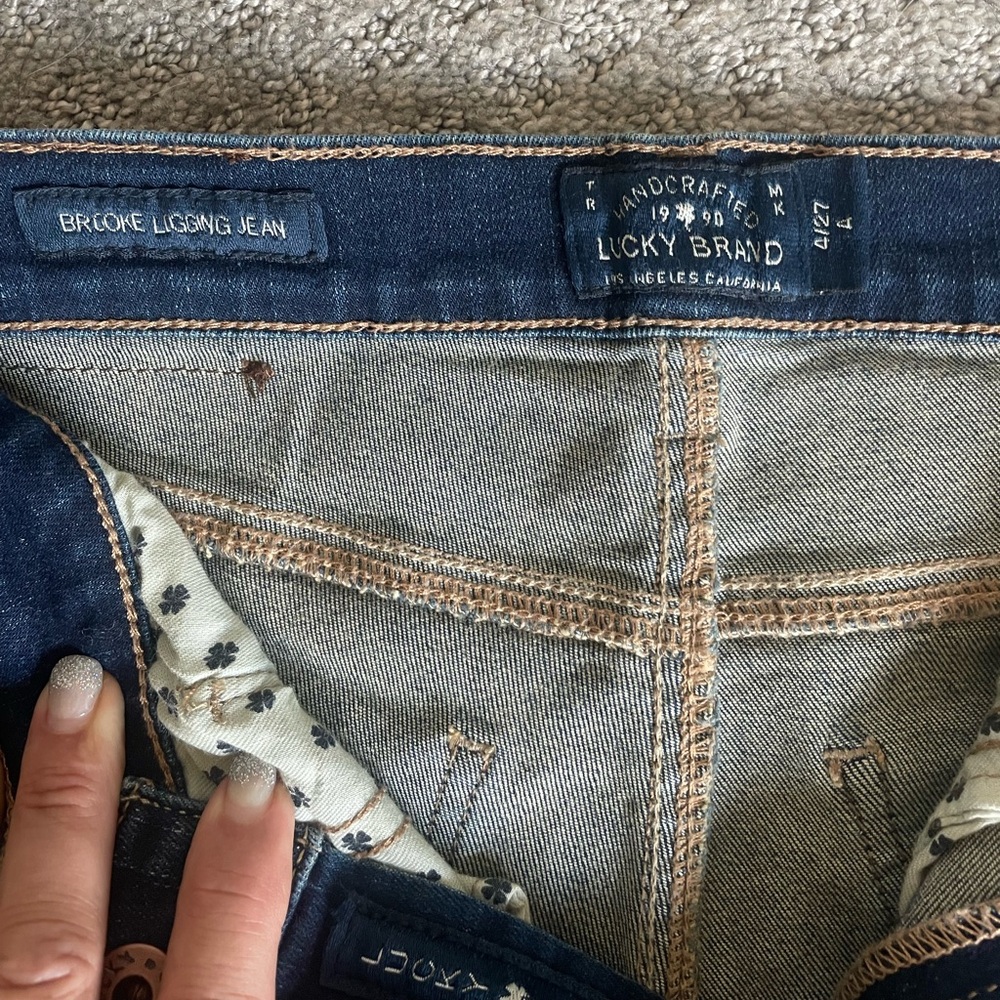 Women’s Lucky Brand Brooke Legging Jean. Size 4/27, 28” inseam